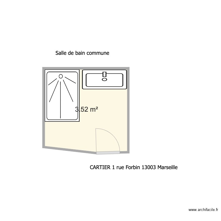 Cartier. Plan de 0 pièce et 0 m2