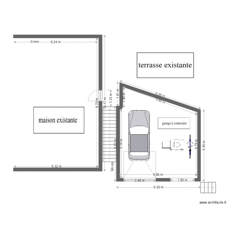 garage v3. Plan de 0 pièce et 0 m2