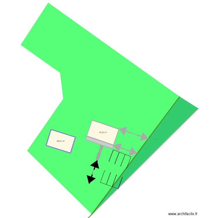 cadastre terrain Montijo . Plan de 4 pièces et 407 m2