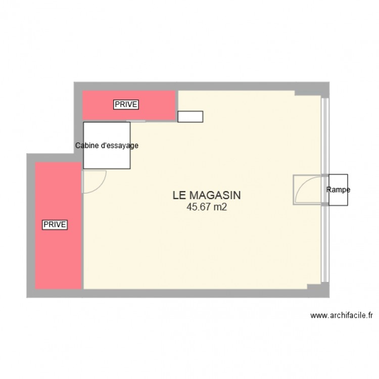 LE MAGASIN . Plan de 0 pièce et 0 m2
