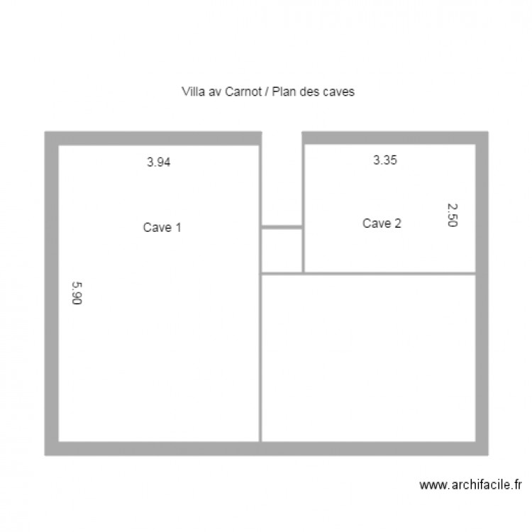 Villa Av Carnot plan dernier étage. Plan de 0 pièce et 0 m2