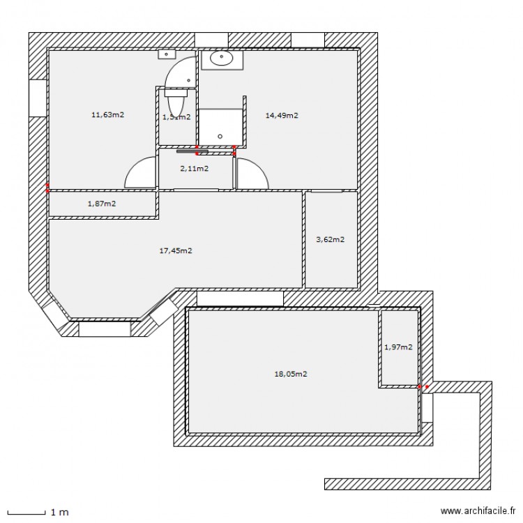 ortolan etage 3. Plan de 0 pièce et 0 m2