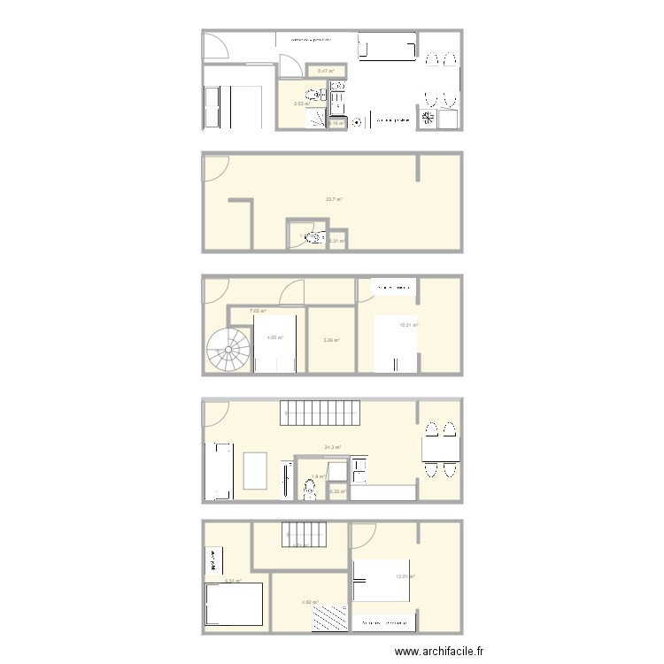 Appartement Port Leucate. Plan de 0 pièce et 0 m2