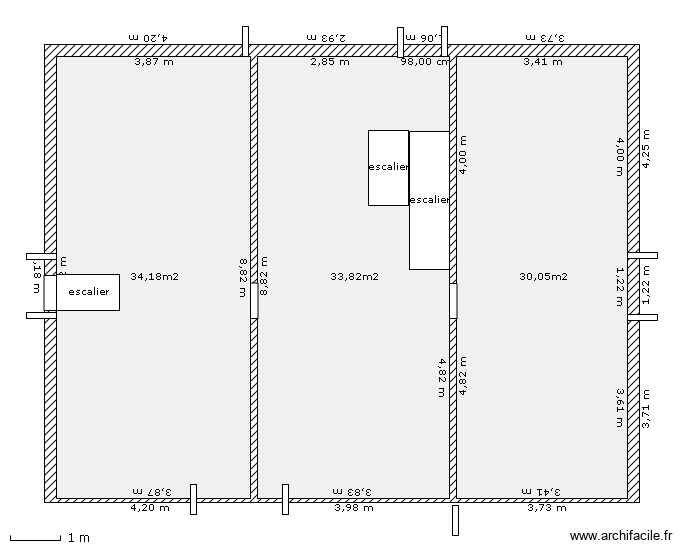 niveau3-Ap. Plan de 3 pièces et 98 m2