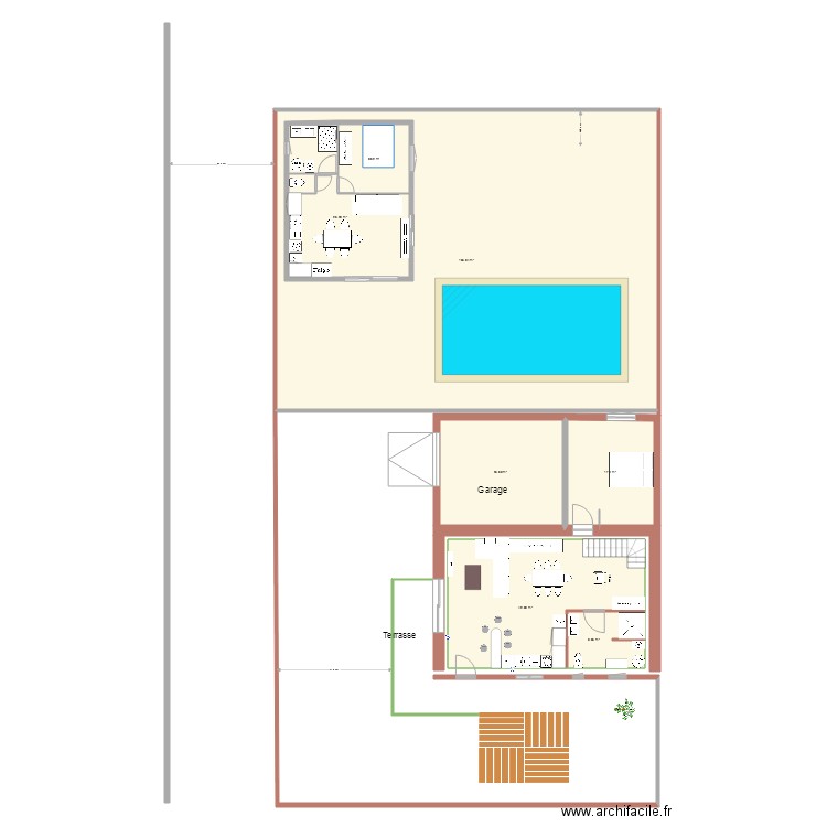 aménagement extérieur piscine 2019 V2. Plan de 0 pièce et 0 m2