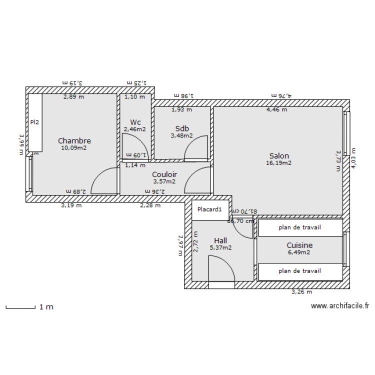 Appartement Sucy en Brie Residence Val de Marne 41m². Plan de 0 pièce et 0 m2