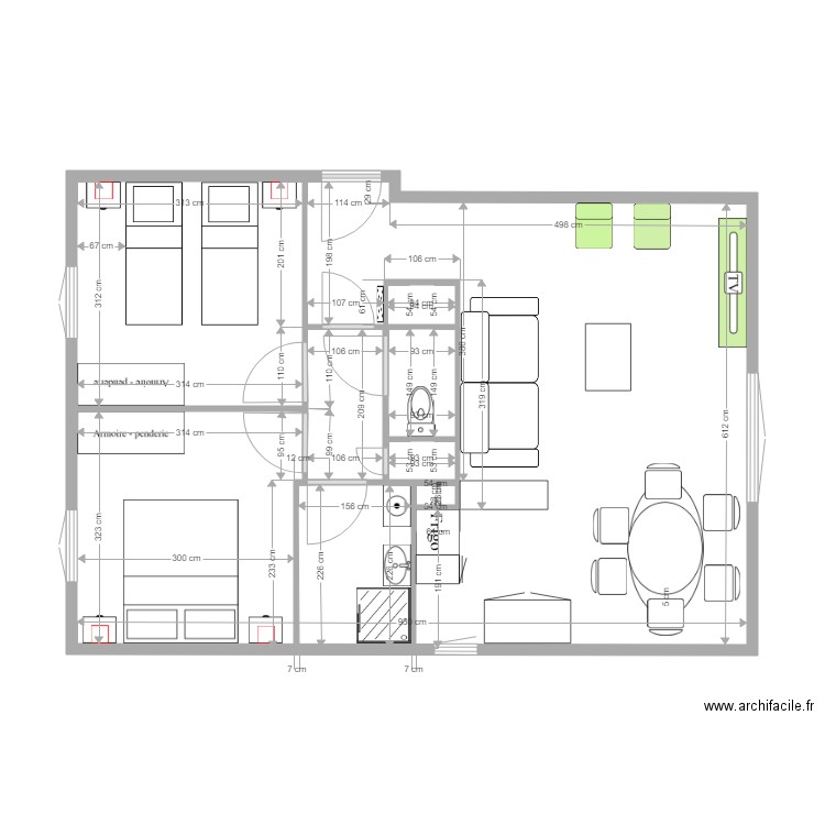 Appartement Trouville GB Rel2. Plan de 0 pièce et 0 m2