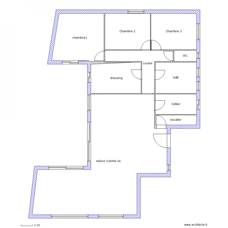plan villa OFFREDI / BERNAD . Plan de 0 pièce et 0 m2