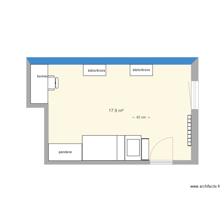 Projet chambre Déborah1. Plan de 0 pièce et 0 m2