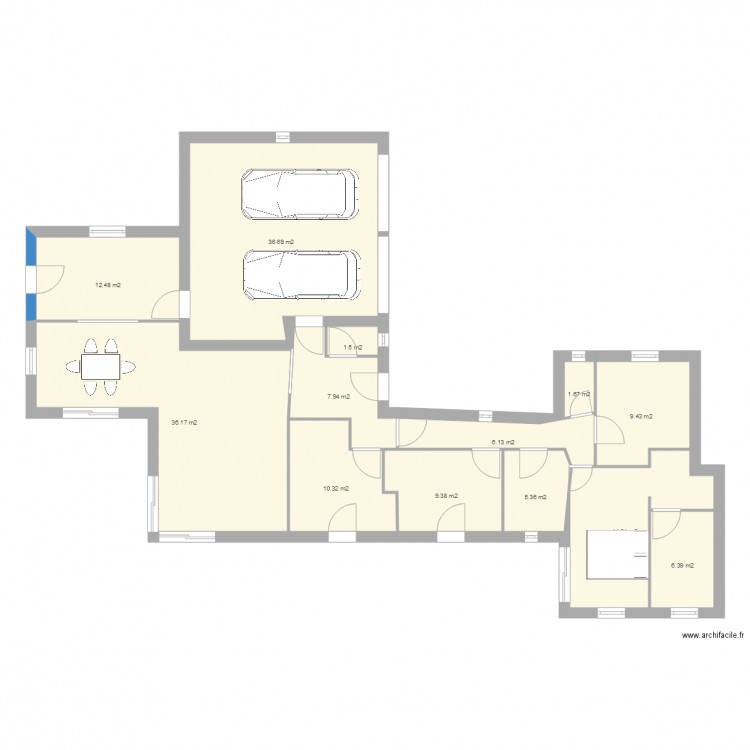 Plan Maison sud 3. Plan de 0 pièce et 0 m2
