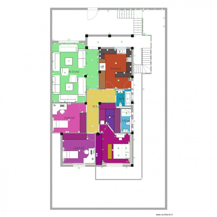 Projet étage Fourti 18032015 plan éléctrique. Plan de 0 pièce et 0 m2