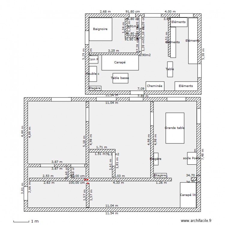 1er étage Tréméreuc extension. Plan de 0 pièce et 0 m2