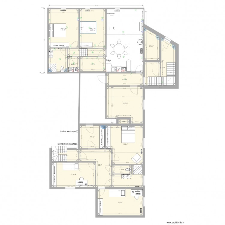 Benney 1er étage Août  2017. Plan de 0 pièce et 0 m2