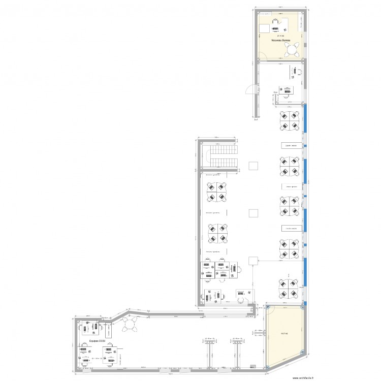 Bureau 1er etage 1er propal. Plan de 0 pièce et 0 m2