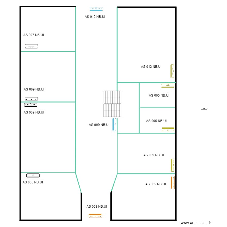 NOTAIRE LESCAR II. Plan de 5 pièces et 490 m2