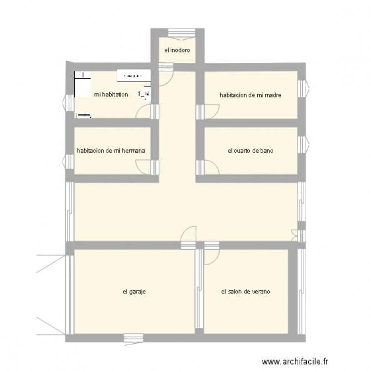 habitation espanol. Plan de 0 pièce et 0 m2
