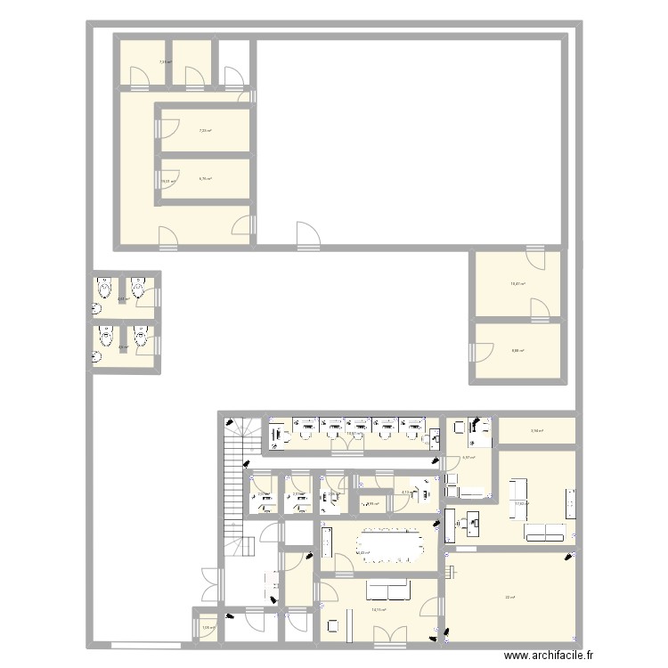Novoimage 3. Plan de 21 pièces et 171 m2