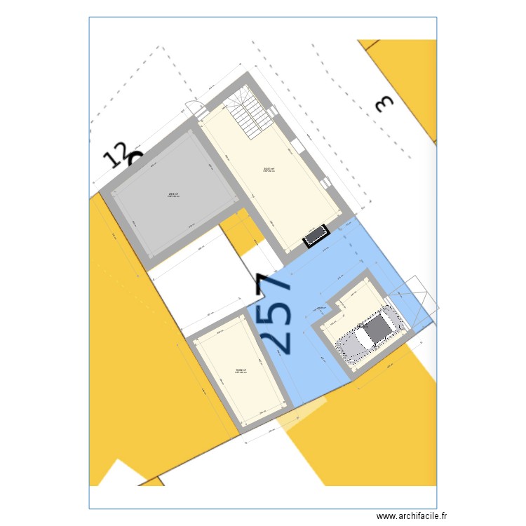 Plan Office Tourisme 2. Plan de 7 pièces et 186 m2