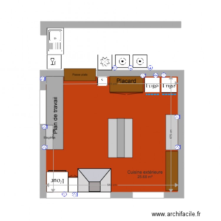 Projet Cuisine Maison d Edith 20171219. Plan de 0 pièce et 0 m2