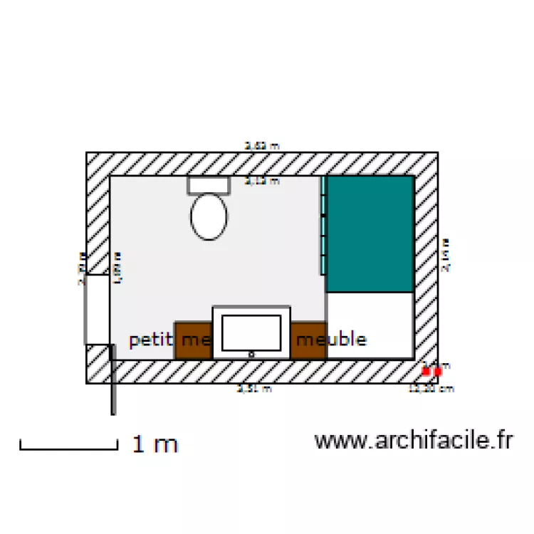 Salle de bain. Plan de Salle de bain. Plan de
