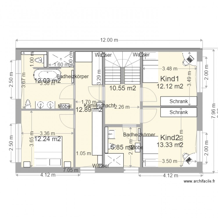 Haus LAIM OG 8x12. Plan de 0 pièce et 0 m2