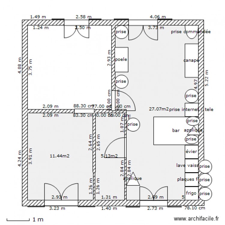 lacantinerie RDC. Plan de 0 pièce et 0 m2