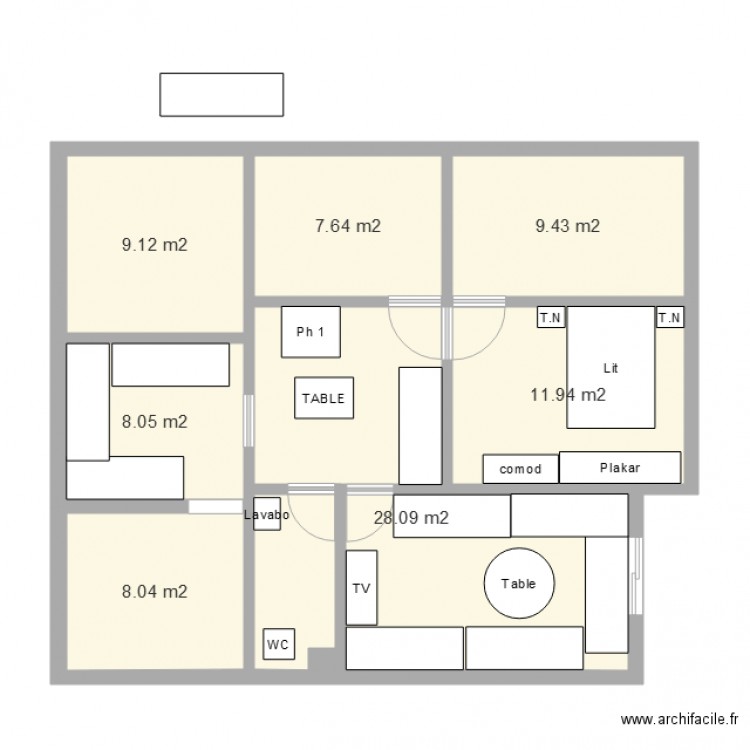 Appartement6. Plan de 0 pièce et 0 m2