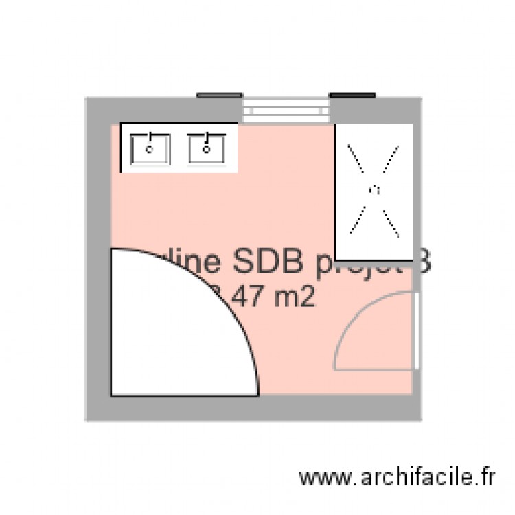 Maryline SDB Projet 3. Plan de 0 pièce et 0 m2
