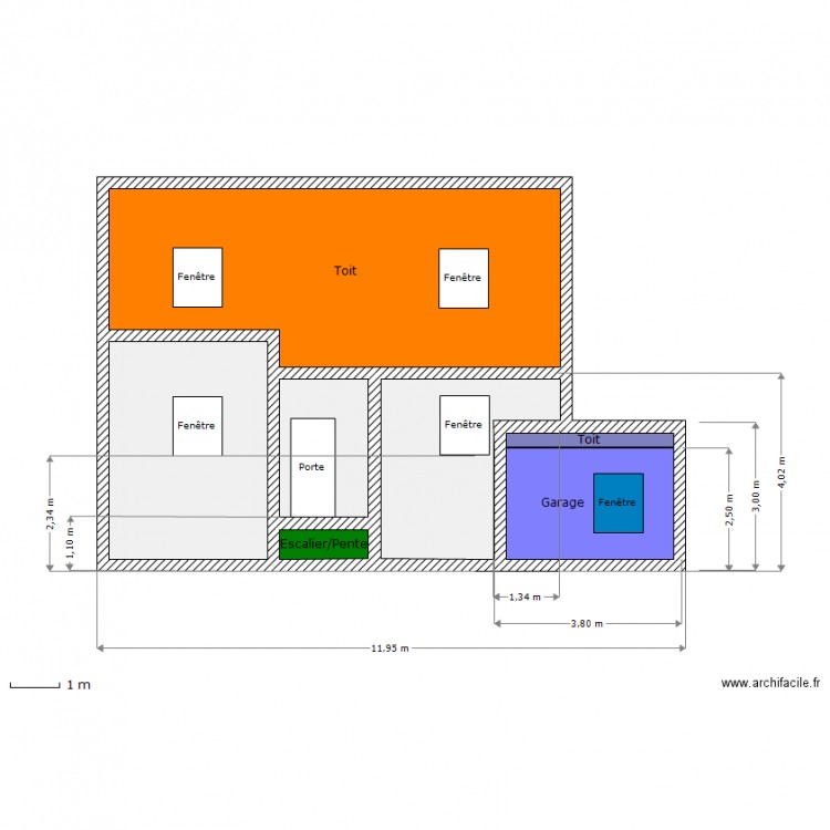 Maison Face côté Nord avec Garage. Plan de 0 pièce et 0 m2