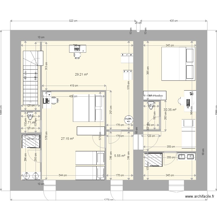 codrets maison 3 etage V2. Plan de 0 pièce et 0 m2