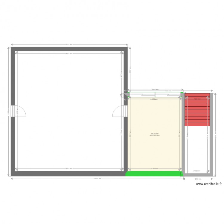 plan pour veranda2. Plan de 0 pièce et 0 m2