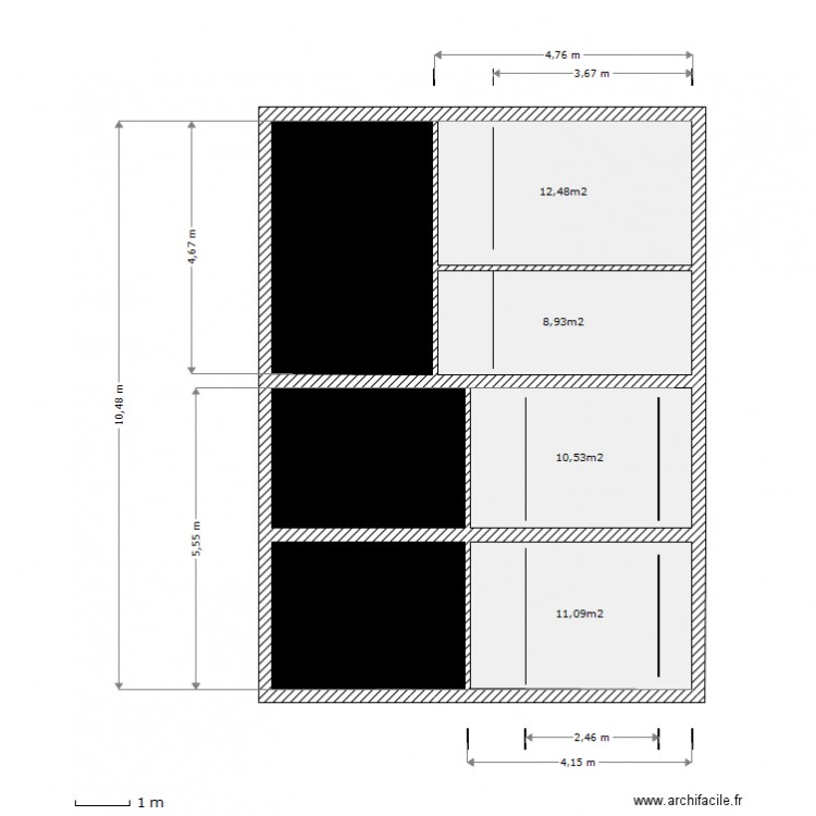 fleurieux_1er étage_projet150cm. Plan de 0 pièce et 0 m2