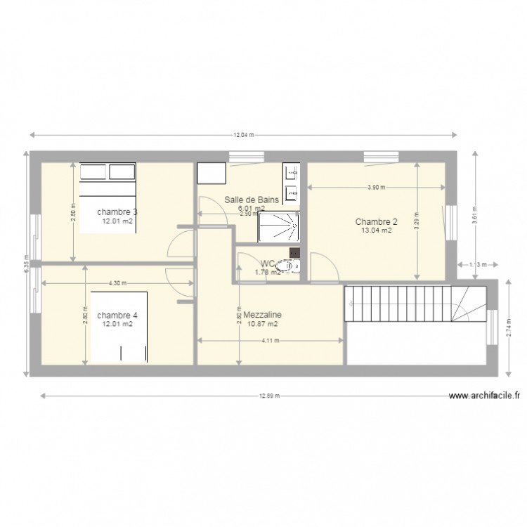 2015 06 24 Etage. Plan de 0 pièce et 0 m2