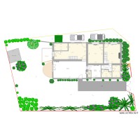 plan terrain avec plantes et terrasse 1  02 05 2021