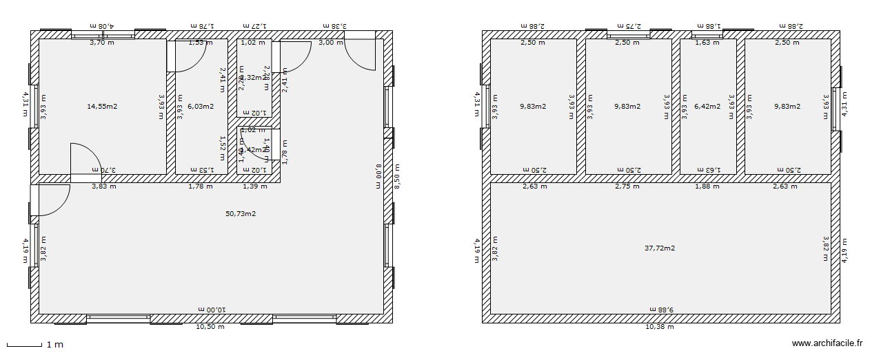 toto. Plan de 10 pièces et 149 m2