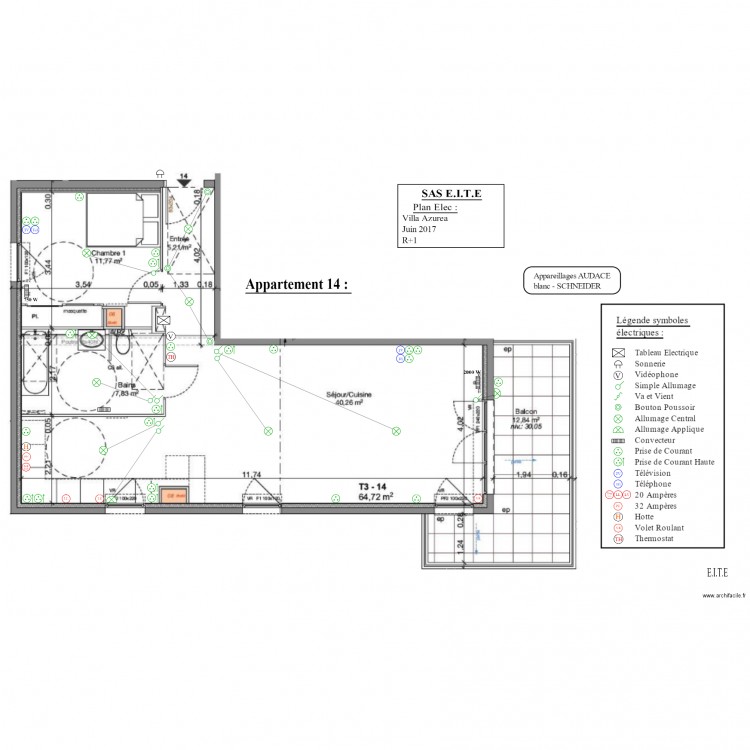 Appartement 8 Villa Azurea. Plan de 0 pièce et 0 m2