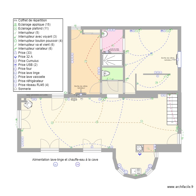 Logement Kévin Bufferme 2. Plan de 9 pièces et 89 m2