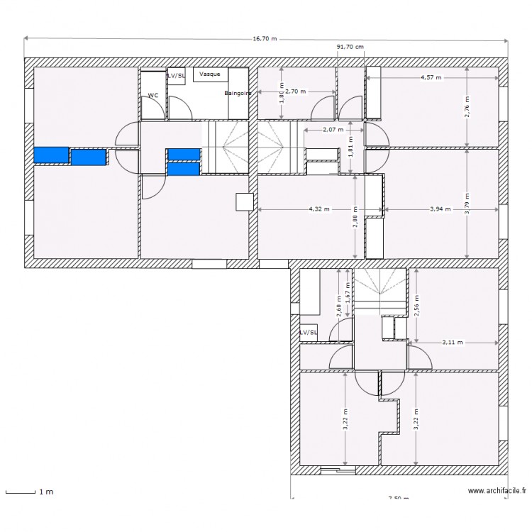 Plan etage 17 05 2014 inplantation interieur. Plan de 0 pièce et 0 m2