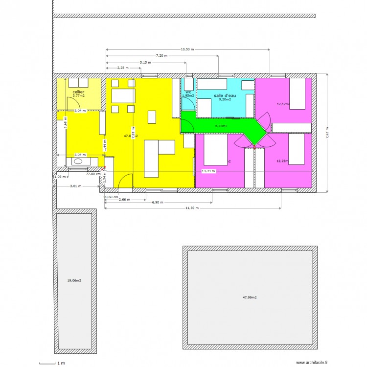 piscine etage mai 2014. Plan de 0 pièce et 0 m2