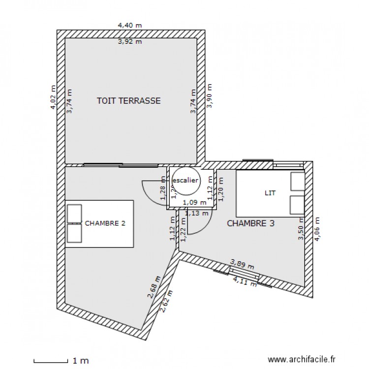 maison de ville T3 JUNOT étage. Plan de 0 pièce et 0 m2