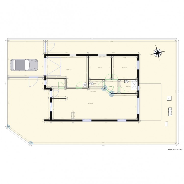 nouvelle maison à Flo 2ième version. Plan de 0 pièce et 0 m2