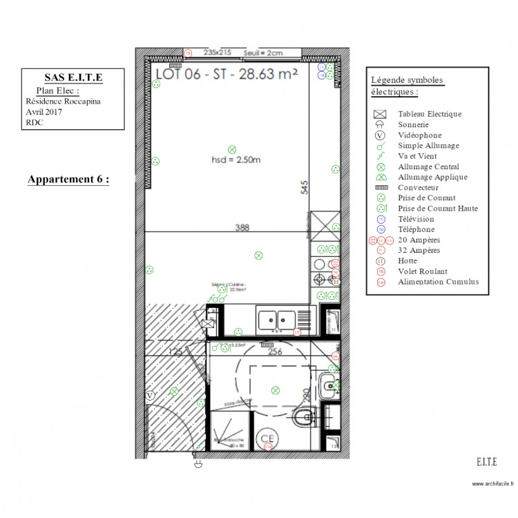 Appartement 6 ELEC. Plan de 0 pièce et 0 m2
