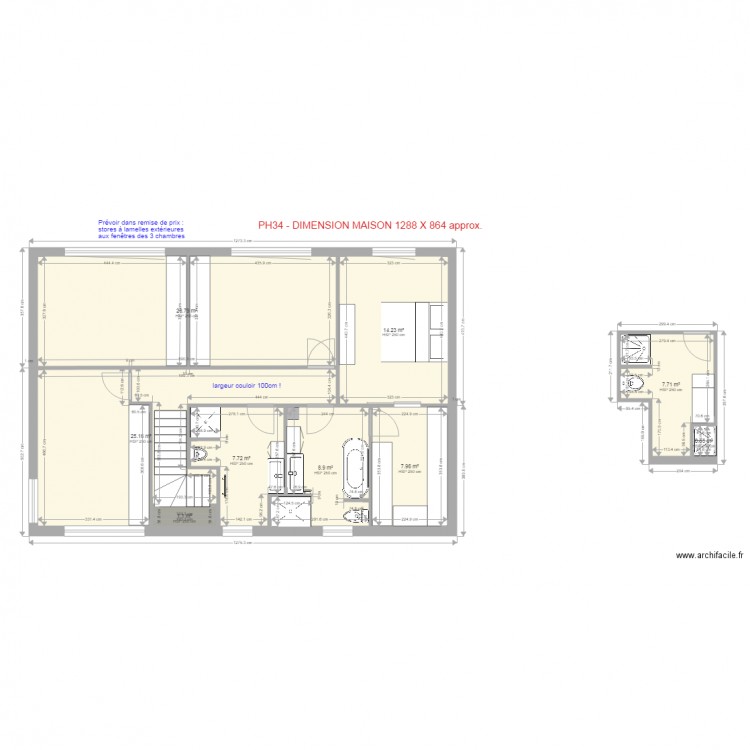 1er étage Maison Baranzy. Plan de 0 pièce et 0 m2