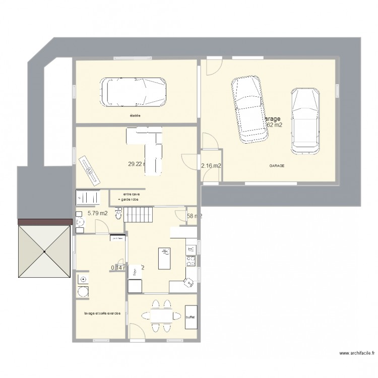 2015 reno garage. Plan de 0 pièce et 0 m2