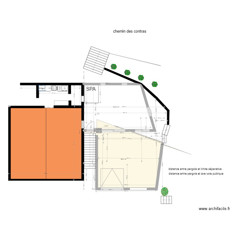 EXTENSION MAISON avril 2021 v5. Plan de 5 pièces et 69 m2