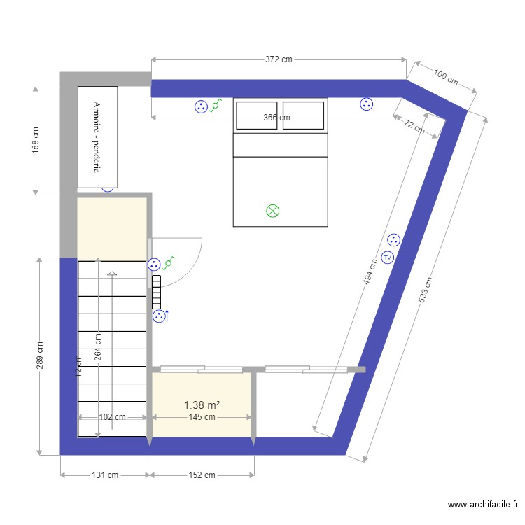 lacanau etage elec 16 10 2018 cotes et access. Plan de 0 pièce et 0 m2