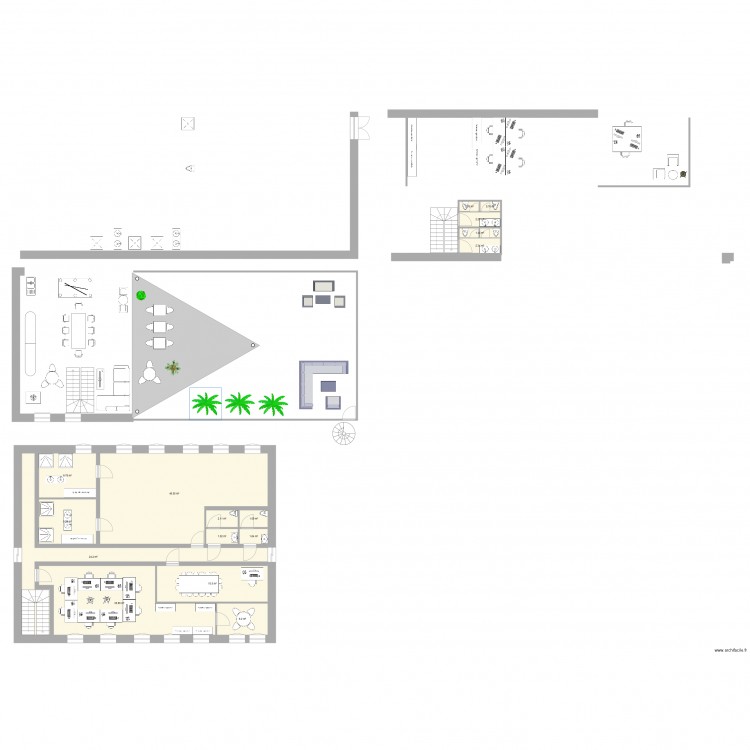 Extension Siège Etage 1. Plan de 0 pièce et 0 m2