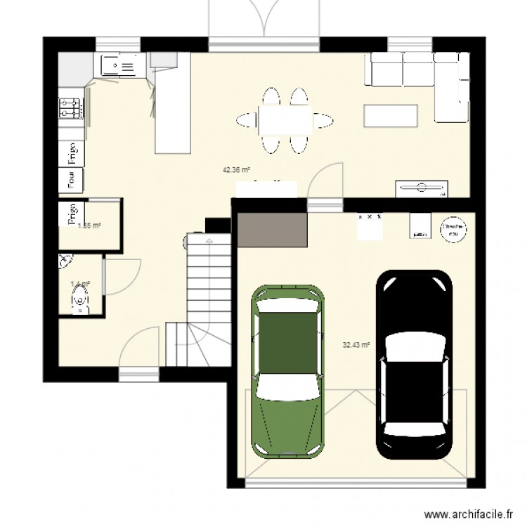ProjetMetD etage. Plan de 0 pièce et 0 m2