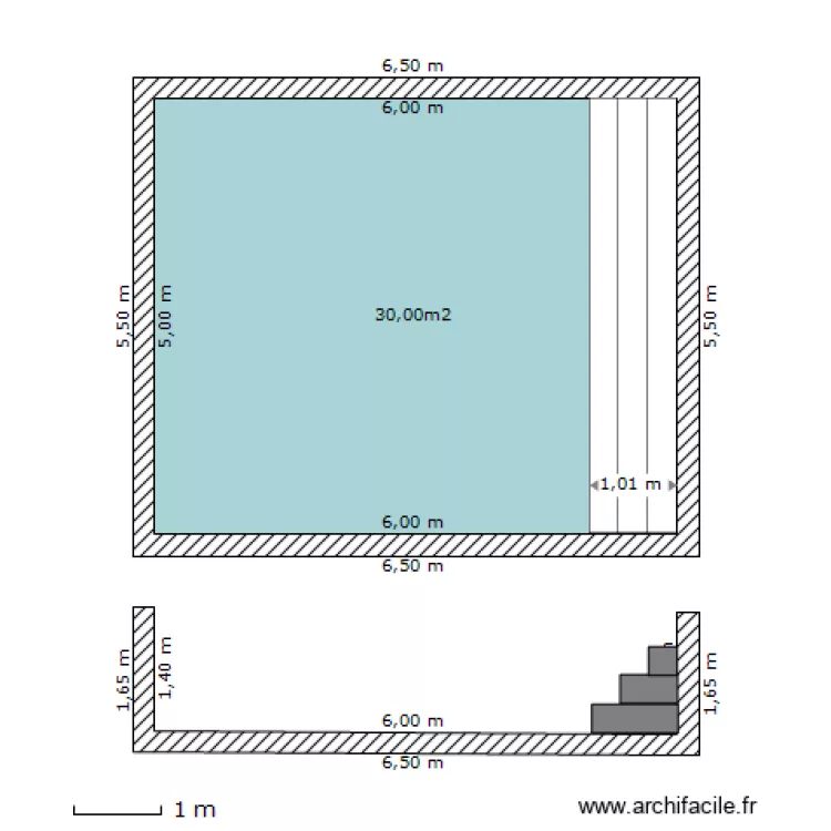 Piscine RAFFIER. Plan de Piscine RAFFIER. Plan de