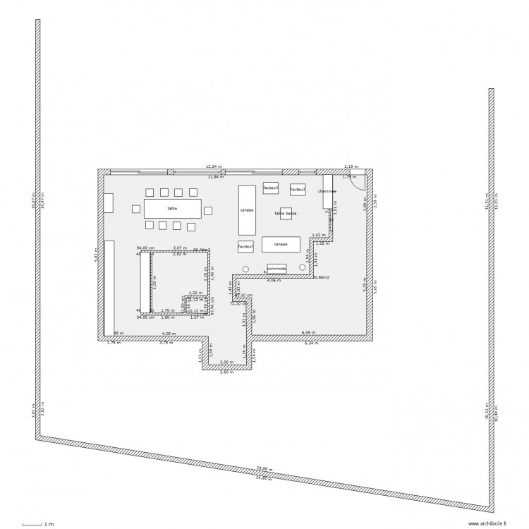 espace RDC. Plan de 0 pièce et 0 m2